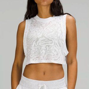 lululemon All Yours Crop Tank Top *Veil (White) Size 6